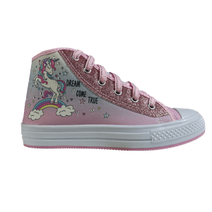 SAPATENIS START CHIC INFANTIL  CANO ALTO UNICORNIO