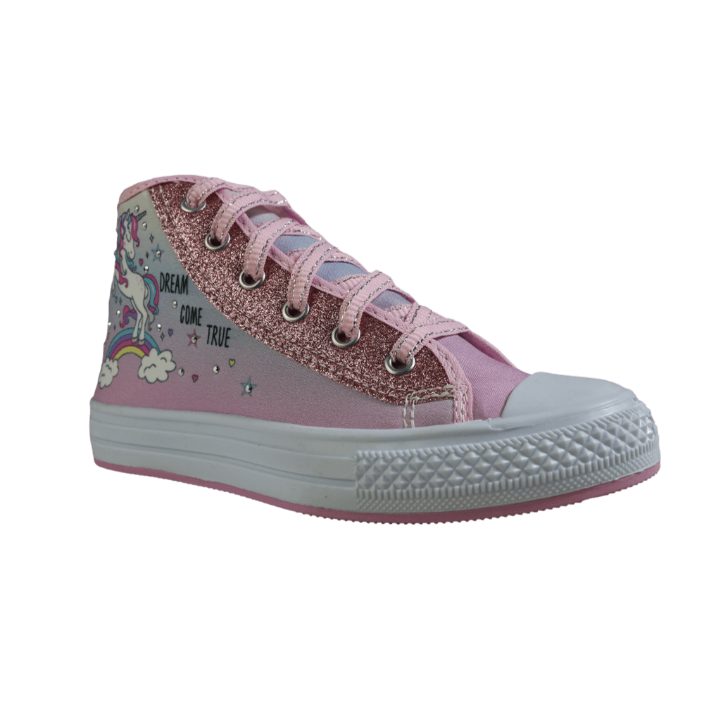 Unicórnio Tenis All Star Cano Alto Feminino Infantil Tenis Cano