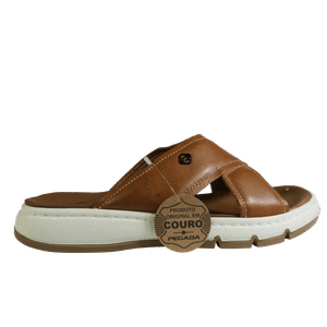 CHINELO  PEGADA  COURO