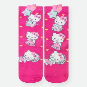 MEIA CIA DA INFANTIL MENINA HELLO KITTY